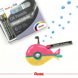 Our new metallic oil pastels contain gold and silver. Maybe you have got some ideas for Christmas time?⁣
Have you been using metallic oil pastels, yet?⁣
⁣
Product:⁣⁣
Oil Pastels metallic colours PHN-M6 ⁣
⁣
#pentel #pentel_eu #pentelarts #sketch #creative #kreativ ⁣
#ölpastellkreide #ölpastell #oilpastel #oilpastels #oilpastelart #pastel #instaart #painting #drawing #kunst #art #illustration ⁣⁣
#penteloilpastels #new #news #newproduct #metallic #metallicfarben #abtauchen #unterwasserwelt