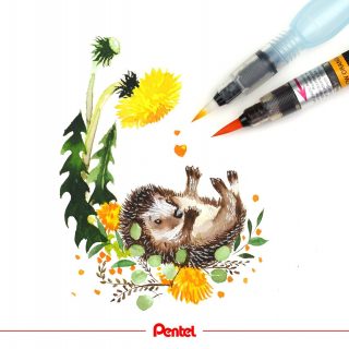 Time to relax! What are you doing for yourself today?⁣
created by bibis_bloghuette⁣
Products:⁣
Aquash Waterbrush FRH⁣
Colour Brush GFL⁣
⁣
#pentel #pentel_eu #pentelarts #watercolour #aquarell #art #igel #hedgehog #igel #malen #drawing #relax #relaxing #timetorelax #pause #selfcare #herbst #autumn #herbstzeit #niedlich #seasons #watercolorpainting #watercolours