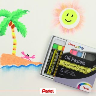 Our fluorescent colours can be used on white or coloured paper. Have you tried oil pastels, yet?⁣
⁣
Product:⁣⁣
Oil Pastels PHN-F6 fluorescent colours ⁣
⁣
#pentel #pentel_eu #pentelarts #sketch #creative #kreativ #ölpastellkreide #ölpastell #oilpastel #oilpastels #oilpastelart #pastel #painting #drawing #kunst #art #illustration ⁣⁣
#penteloilpastels #new #news #newproduct #neon  #neonfarben #fluorescent #fluoreszierend